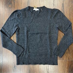 White + Warren Gray cashmere sweater SZ LG
